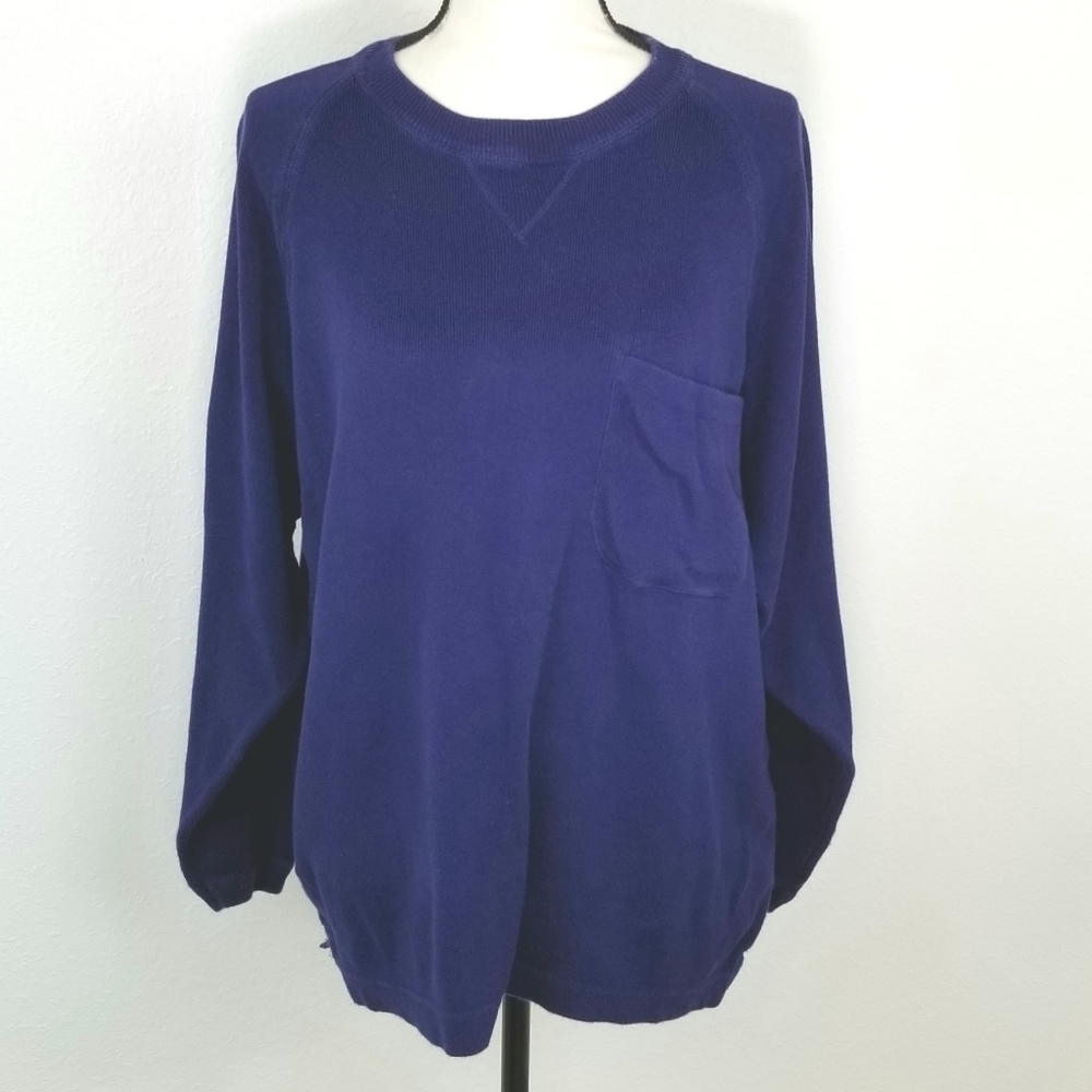EDDIE BAUER Oversized Blue Sweater, size MP